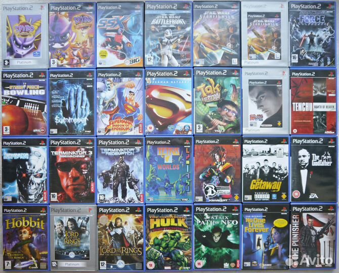 Лицензионные игры для PS2 (PAL) (2 часть - O-Z)