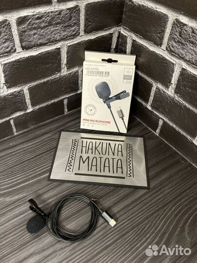 Петличный микрофон Type-C