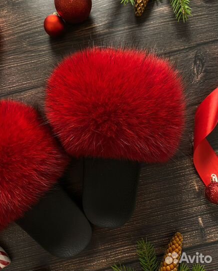Женские меховые тапочки с примеркой СПБ
