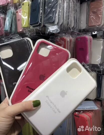 Силиконовые оригинальные чехлы на iPhone в наличии