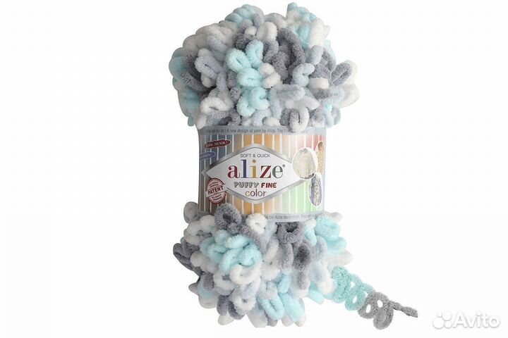 Пряжа Ализе Пуффи Файн Колор (Puffy Fine Color)