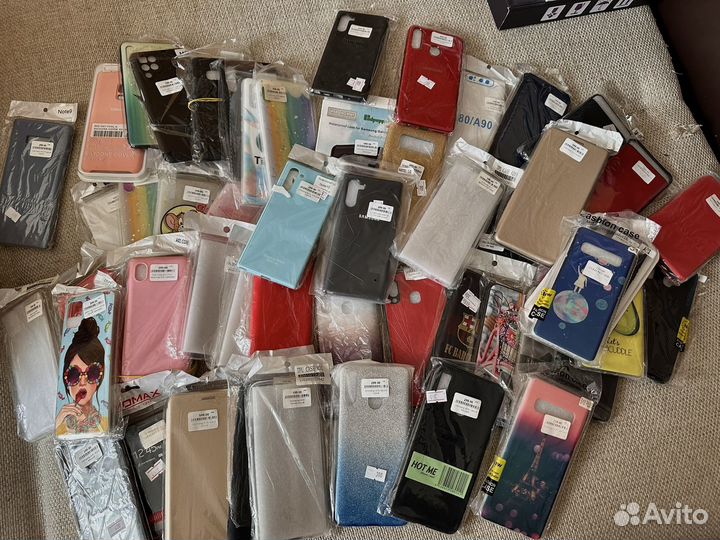 Чехлы пакетом Samsung, iPhone, Redmi