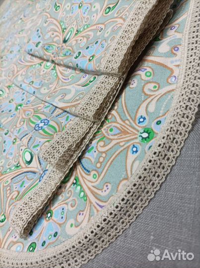 Скатерть и салфетки набор готовый. Рогожка