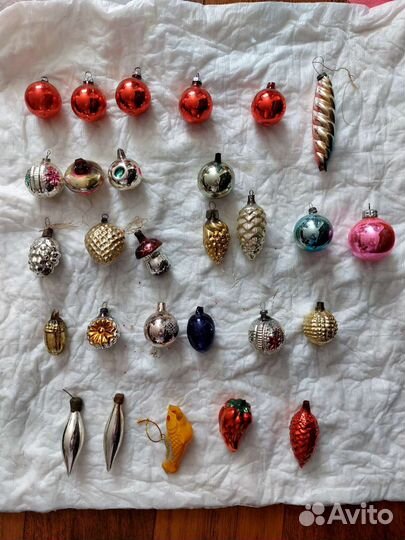 Елочные игрушки СССР набор