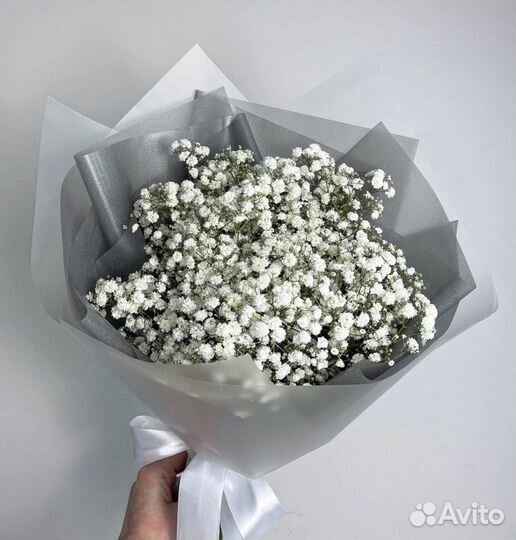 Радужная гипсофила, букет, цветы