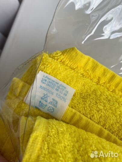 Полотенце банное махровое 100 хлопок цвет желтый