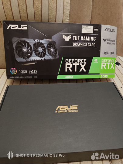 Видеокарта RTX 3080 tuf gaming 10gb