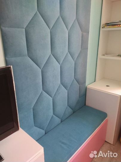 Мягкие стеновые панели в прихожей