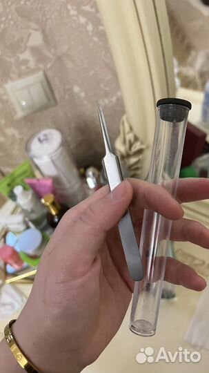 Пинцет для наращивания ресниц