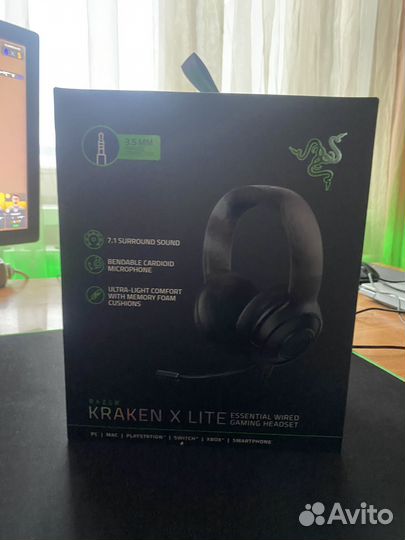Наушники проводные Razer Kraken X Lite Black