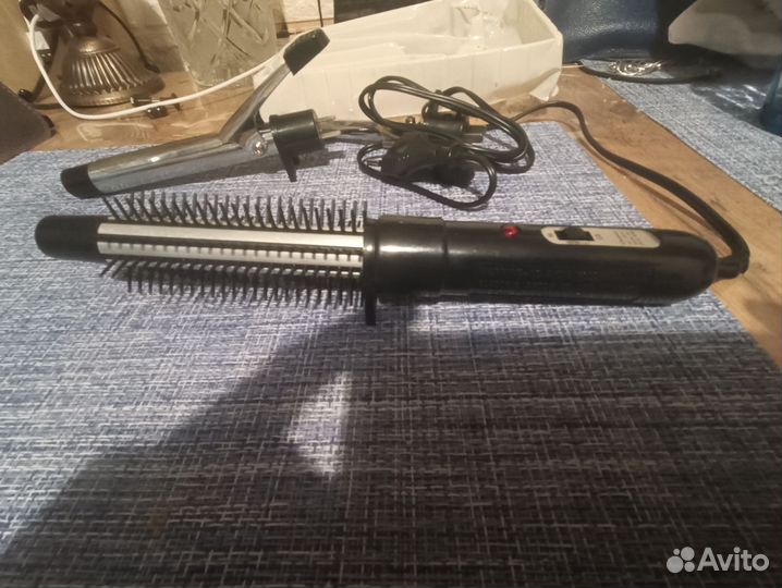 Щипцы для завивки волос со сменными насадками