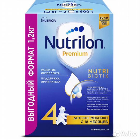 Молочко детское Nutrilon Premium 4 с 18 мес 1200