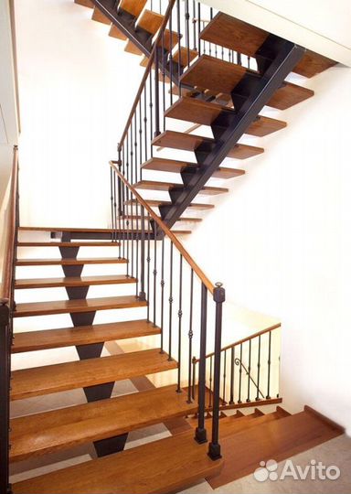 Лестница прямая под ключ