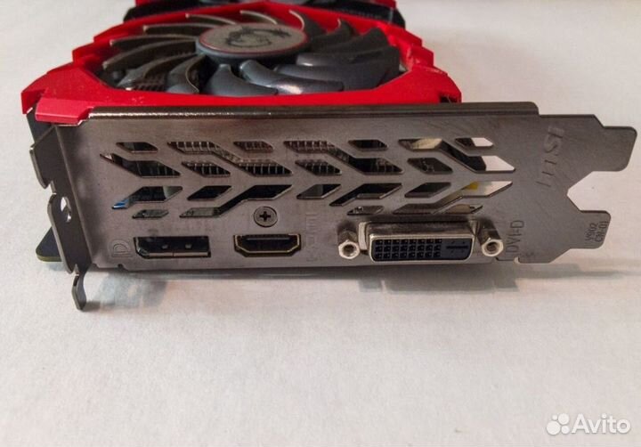 Видеокарта GTX 1050Ti 4Гб Msi Gaming/Pci 3.0