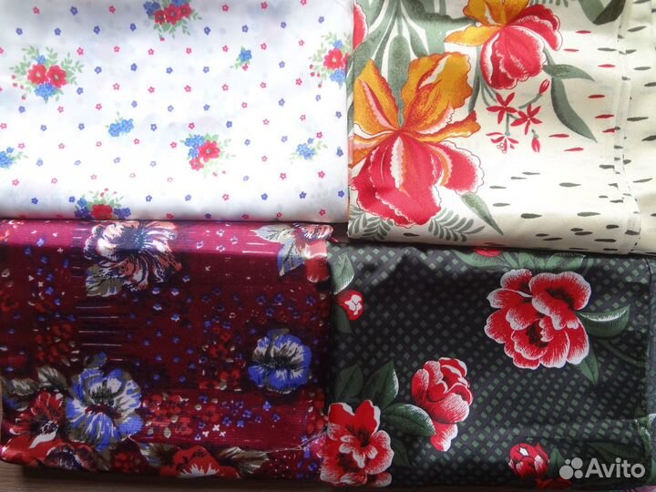 Отрезы ткани СССР шелк