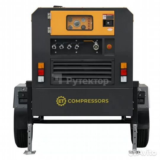 Дизельный винтовой компрессорET SD-390T-10на шасси