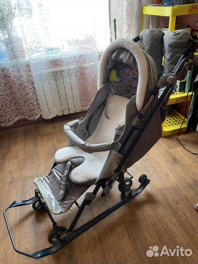 Детские санки коляска nika