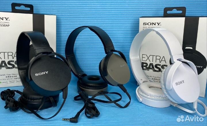 Наушники Sony Extra bass с микрофоном