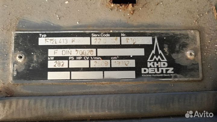 Двигатель deutz F12L413F
