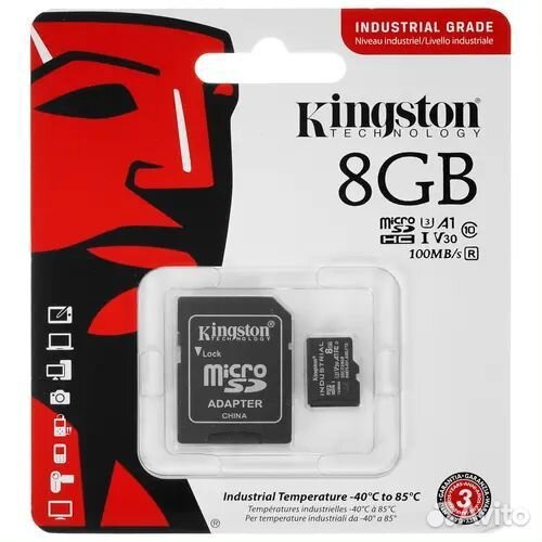 Карта памяти Kingston Micro sdhc 8Гб