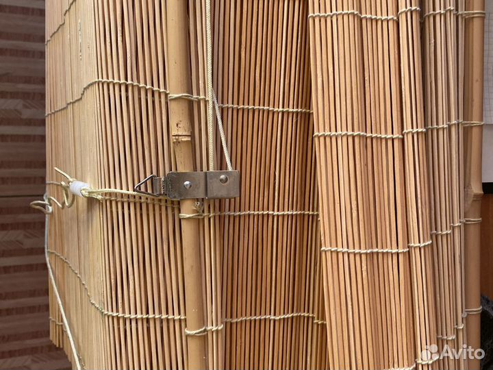 Штора рулонная бамбуковая 100-155см новая