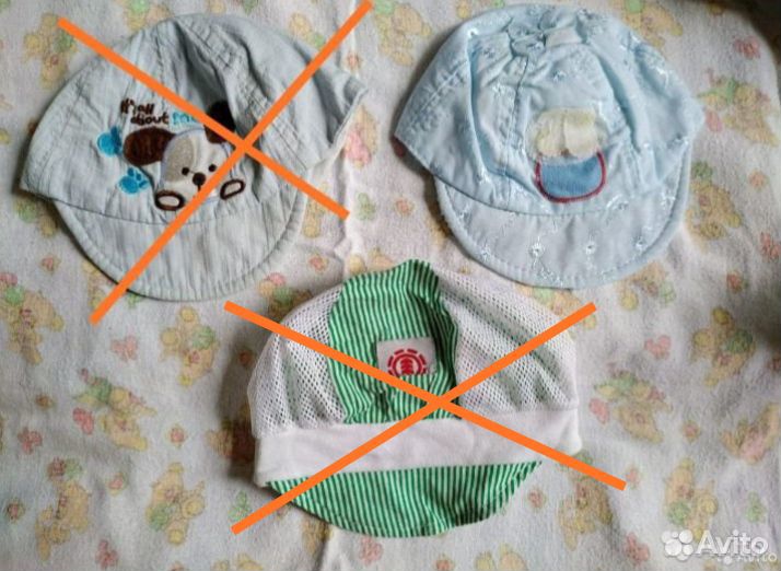 Кепки, панамки, банданы