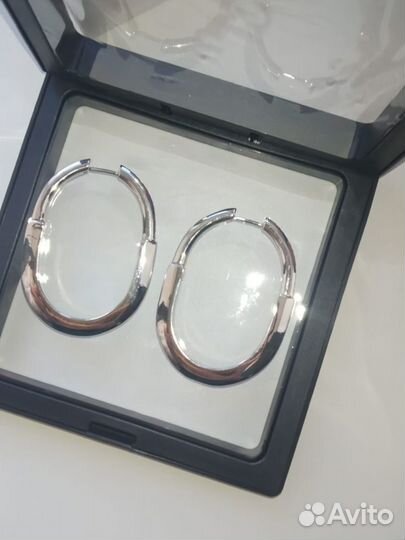 Серьги кольца tiffany