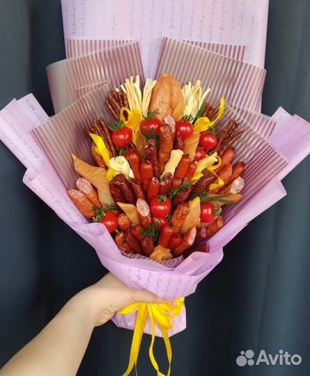 Съедобный мясной букет