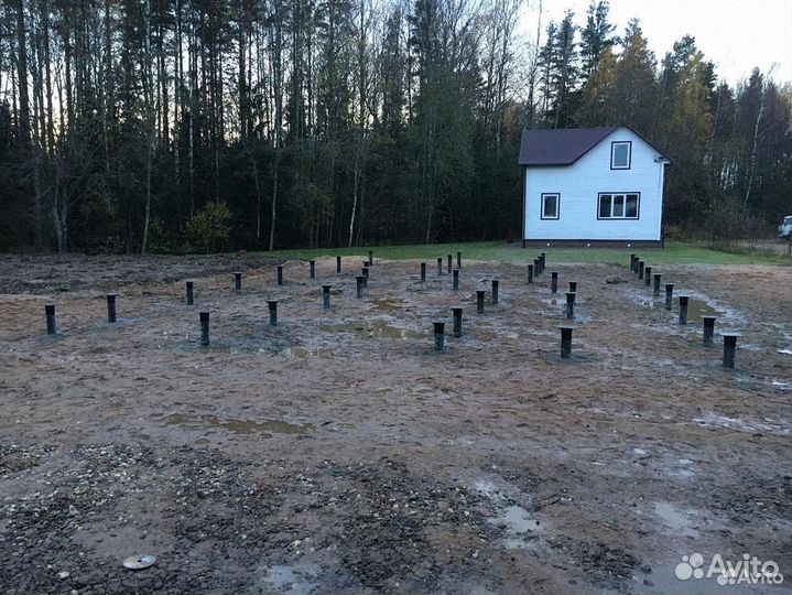 Винтовые сваи для забора