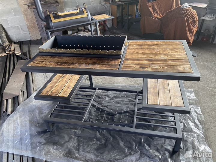 Мангал разборный печь