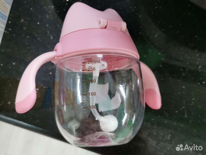 Поильник для детей с трубочкой, hellodream, 300 мл