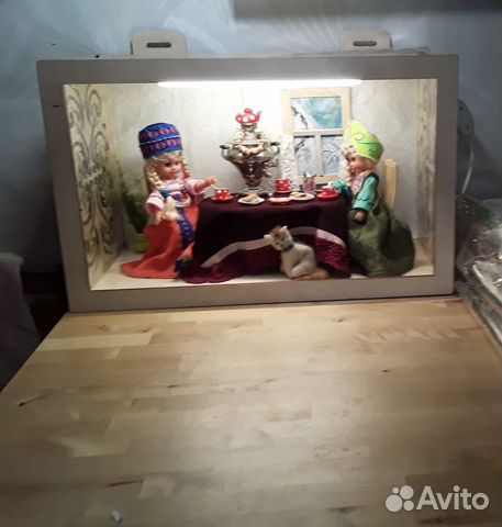 Инсталляция «чаепитие», ручная работа