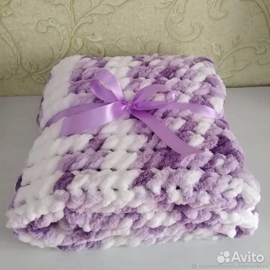 Плед плюшевый на подарок, на выписку