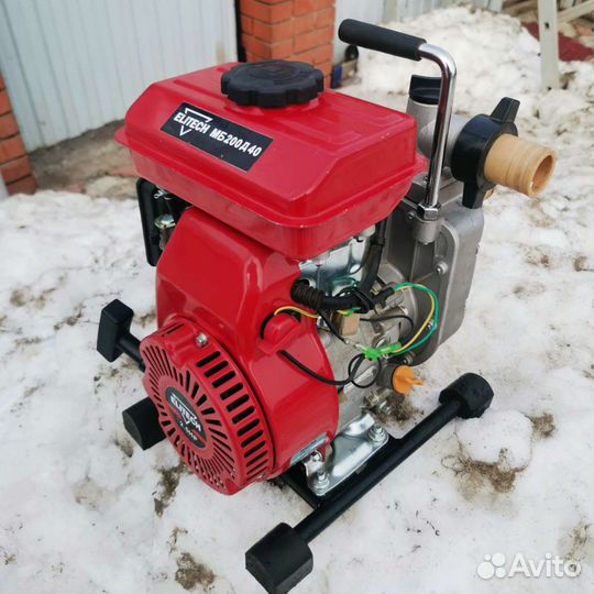 Мотопомпа бензиновая Elitech Мб 200 Д40