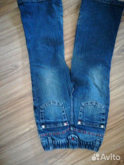 Джинсы для девочки теплые