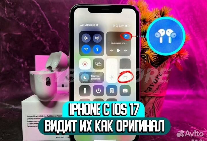 AirPods Pro топ 2024 / Type C / Шумоподавление