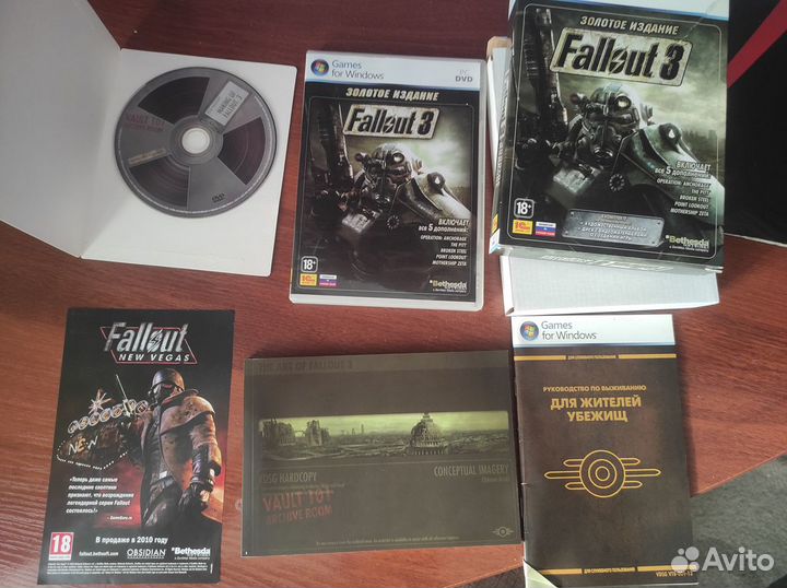Игра на пк Fallout 3 Золотое издание, коробка