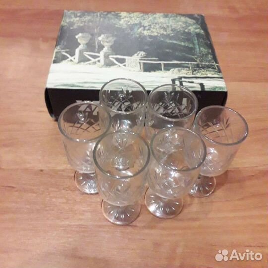 Хрустальные рюмки на ножке СССР