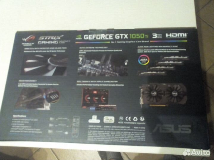 Asus GeForce GTX 1050 TI 4G Strix Gaming OC