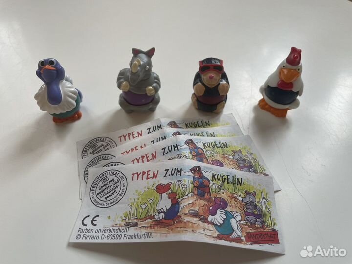 Киндер серии животные лошарики звери на шарнирах