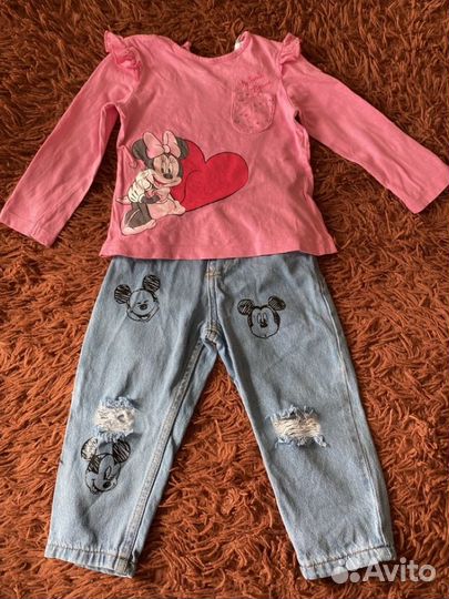 Вещи пакетом на девочку 92