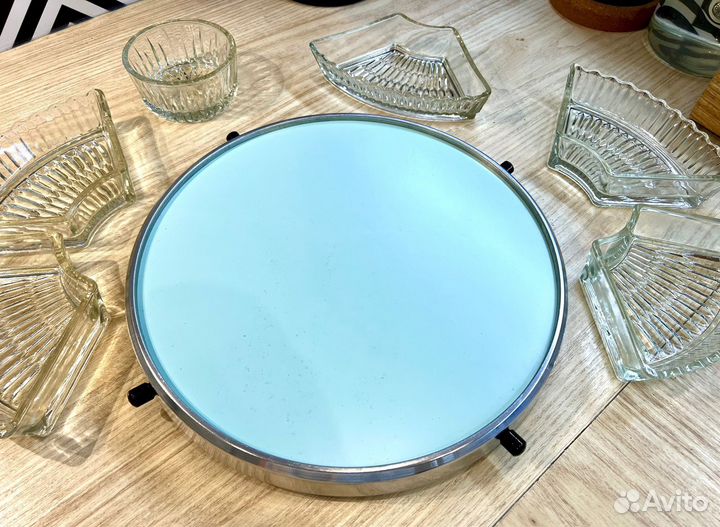 Менажница винтажная стекло СССР Ленинград