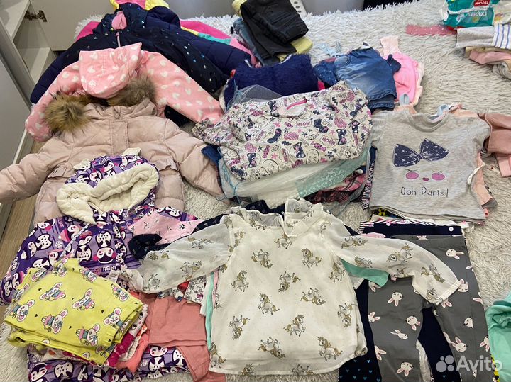 Вещи пакетом на девочку 86-104