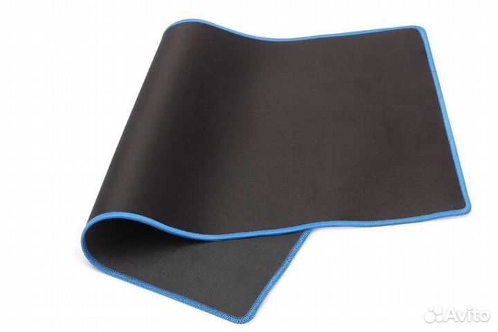 Коврик для мышки черный / синий 80 х 30 см