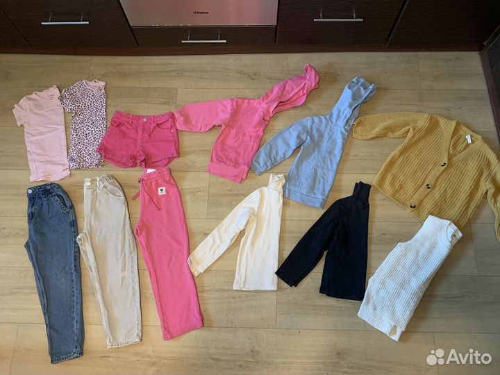 Пакет фирменных вещей для девочки 110-116