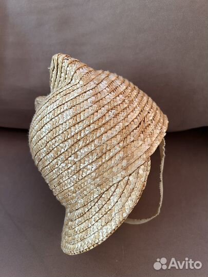 Шляпка для девочки соломенная