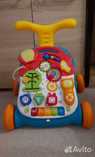 Каталка-ходунки детские (развивающий центр 3 в 1)