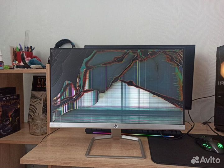 Монитор HP 22fw битый
