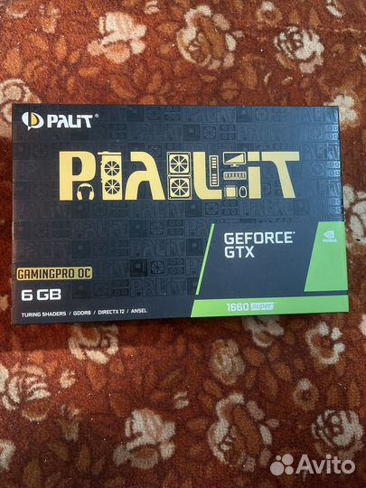 Видеокарта palit gtx 1660 super 6 gb