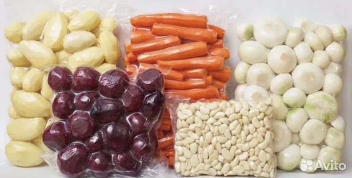 Овощи очищенные в вакуумной упаковке